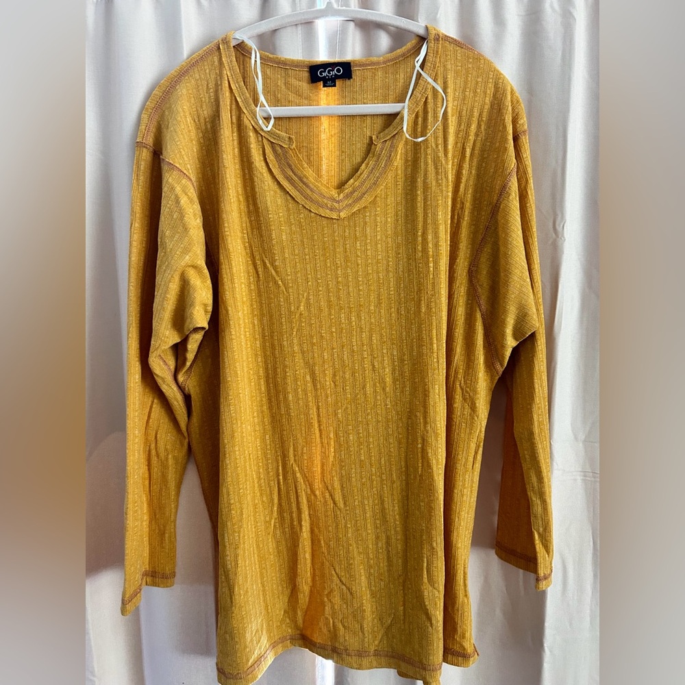 Mustard long sleeve top by GiGio
